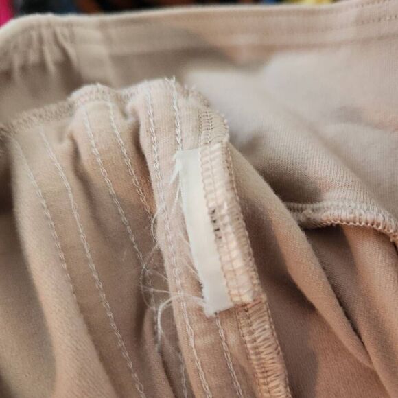 Adidas Beige Pull On Adicolor Classics 3-Stripes 7/8 Flare Leggings Size Small - Picture 10 of 10